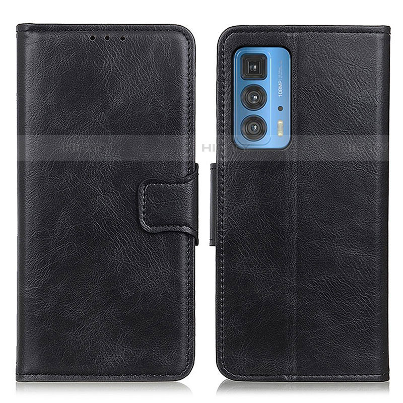 Coque Portefeuille Livre Cuir Etui Clapet M09L pour Motorola Moto Edge 20 Pro 5G Noir Plus