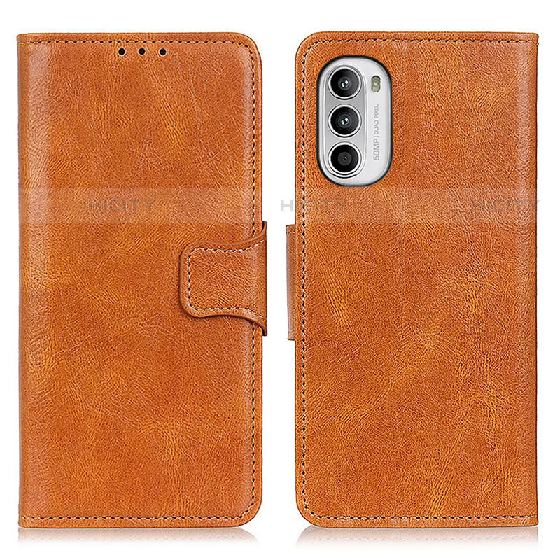 Coque Portefeuille Livre Cuir Etui Clapet M09L pour Motorola Moto Edge (2022) 5G Marron Plus