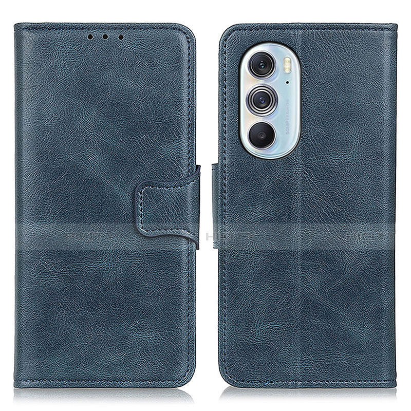 Coque Portefeuille Livre Cuir Etui Clapet M09L pour Motorola Moto Edge 30 Pro 5G Bleu Plus