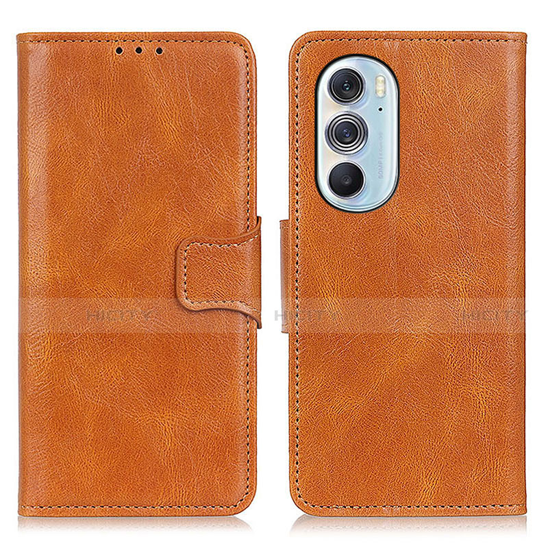 Coque Portefeuille Livre Cuir Etui Clapet M09L pour Motorola Moto Edge 30 Pro 5G Marron Plus