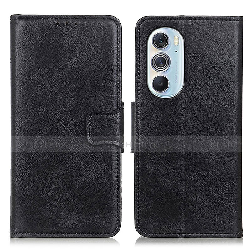 Coque Portefeuille Livre Cuir Etui Clapet M09L pour Motorola Moto Edge 30 Pro 5G Noir Plus