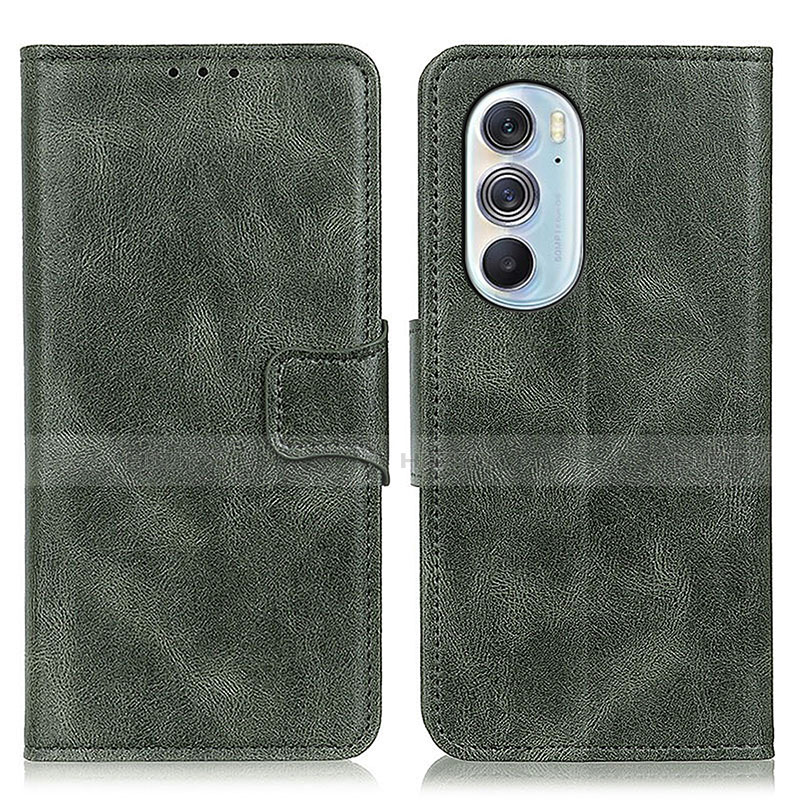 Coque Portefeuille Livre Cuir Etui Clapet M09L pour Motorola Moto Edge 30 Pro 5G Vert Plus