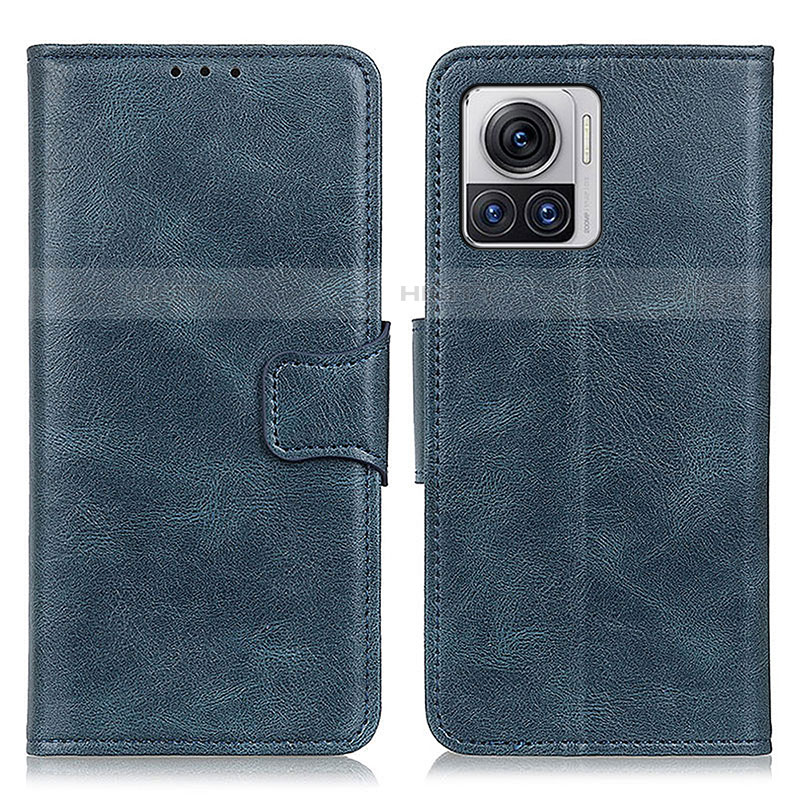 Coque Portefeuille Livre Cuir Etui Clapet M09L pour Motorola Moto Edge 30 Ultra 5G Bleu Plus