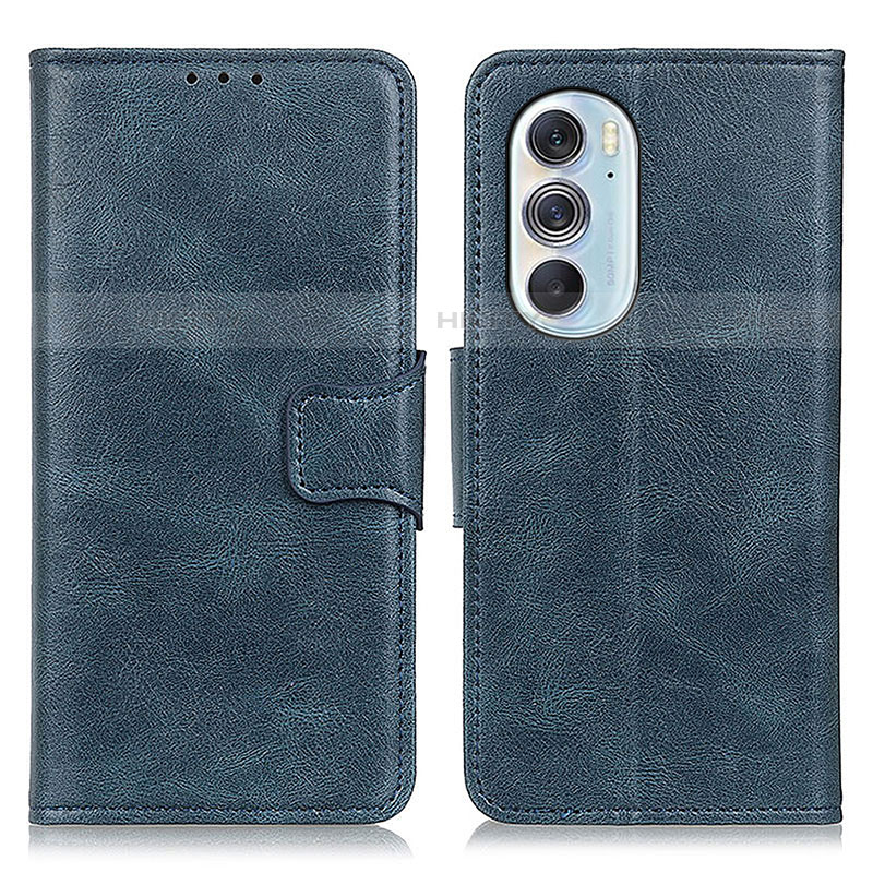 Coque Portefeuille Livre Cuir Etui Clapet M09L pour Motorola Moto Edge Plus (2022) 5G Bleu Plus