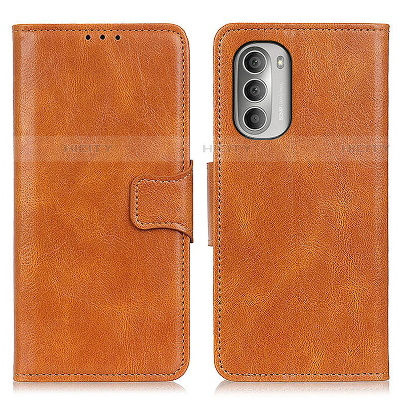 Coque Portefeuille Livre Cuir Etui Clapet M09L pour Motorola Moto G Stylus (2022) 4G Marron Plus