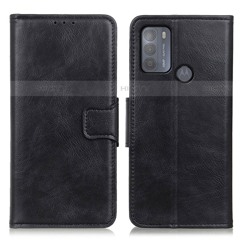 Coque Portefeuille Livre Cuir Etui Clapet M09L pour Motorola Moto G50 Noir Plus