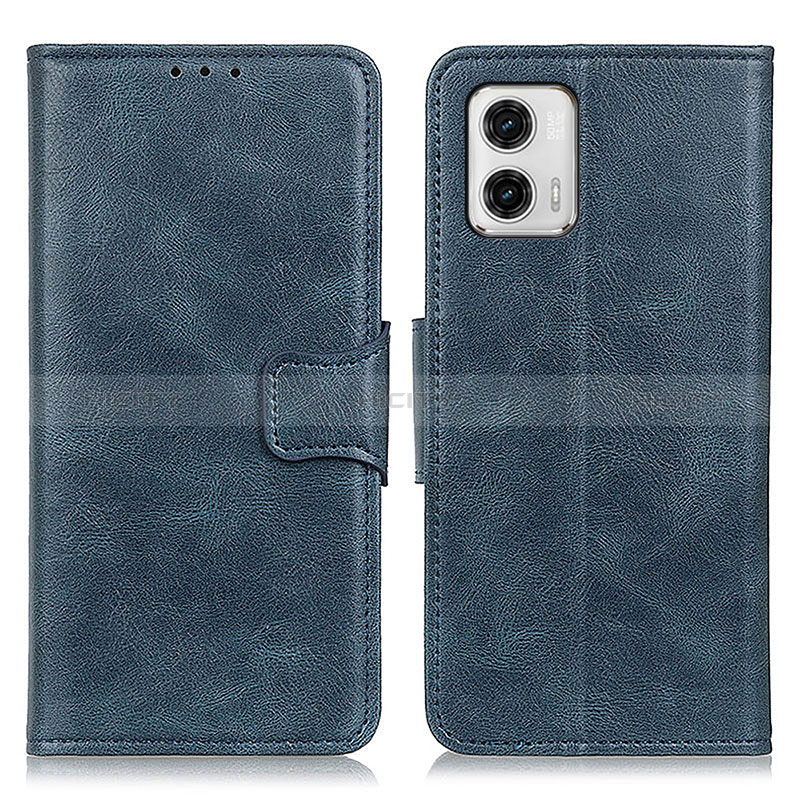 Coque Portefeuille Livre Cuir Etui Clapet M09L pour Motorola Moto G73 5G Bleu Plus