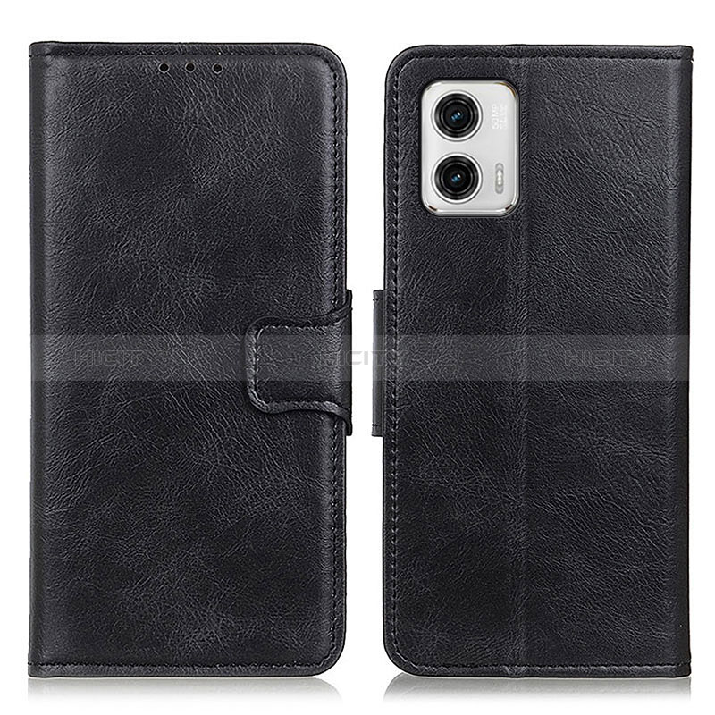 Coque Portefeuille Livre Cuir Etui Clapet M09L pour Motorola Moto G73 5G Noir Plus