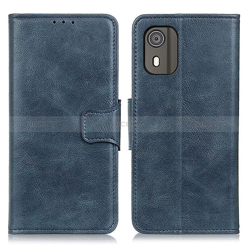 Coque Portefeuille Livre Cuir Etui Clapet M09L pour Nokia C02 Bleu Plus