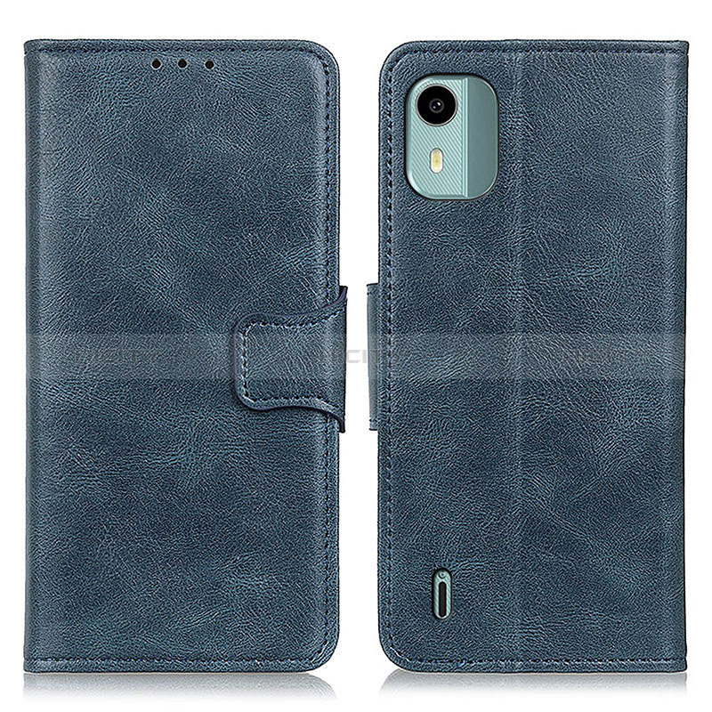 Coque Portefeuille Livre Cuir Etui Clapet M09L pour Nokia C12 Bleu Plus