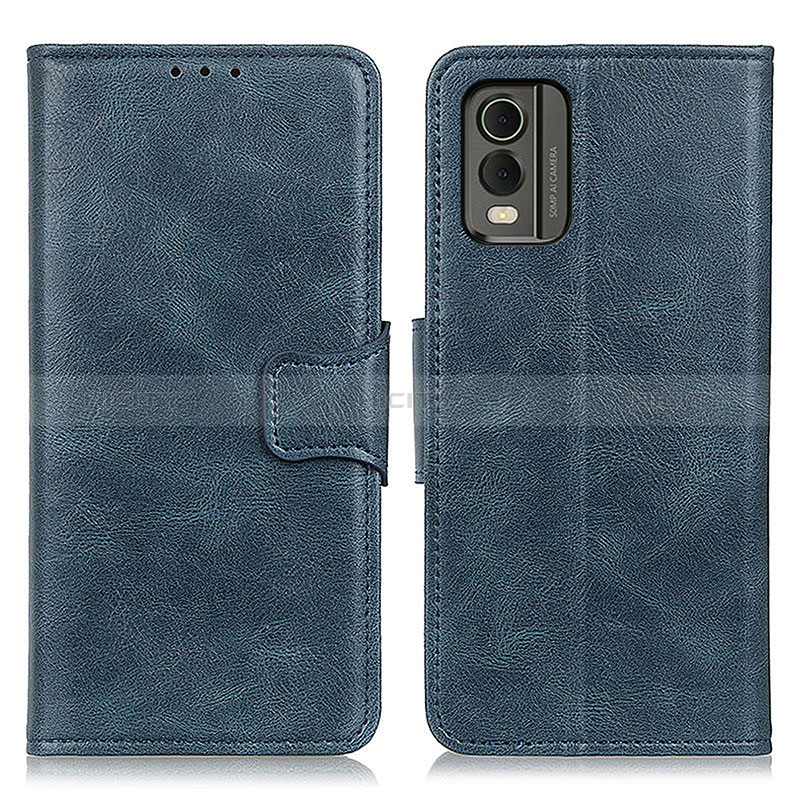 Coque Portefeuille Livre Cuir Etui Clapet M09L pour Nokia C210 Bleu Plus