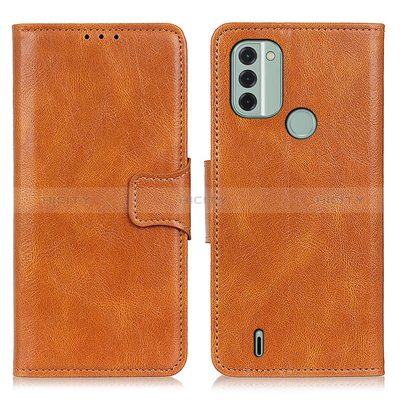 Coque Portefeuille Livre Cuir Etui Clapet M09L pour Nokia C31 Marron Plus