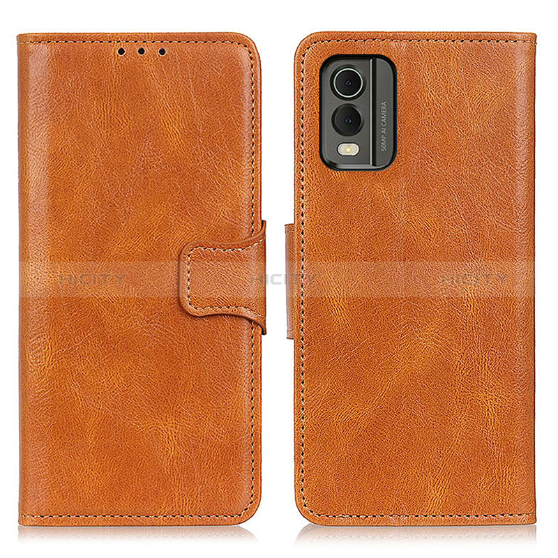 Coque Portefeuille Livre Cuir Etui Clapet M09L pour Nokia C32 Marron Plus