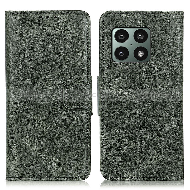 Coque Portefeuille Livre Cuir Etui Clapet M09L pour OnePlus 10 Pro 5G Vert Plus