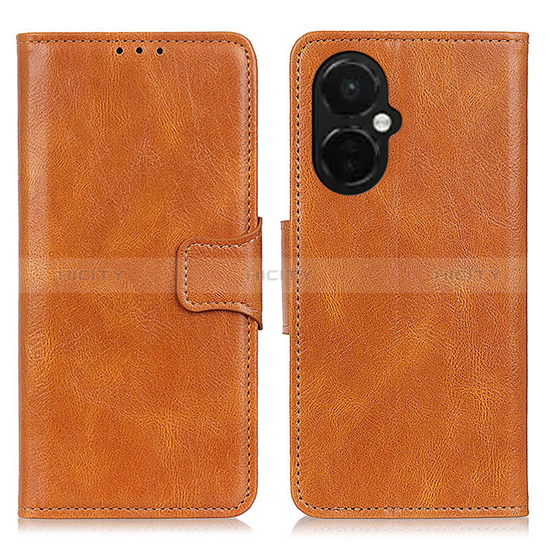 Coque Portefeuille Livre Cuir Etui Clapet M09L pour OnePlus Nord CE 3 5G Marron Plus