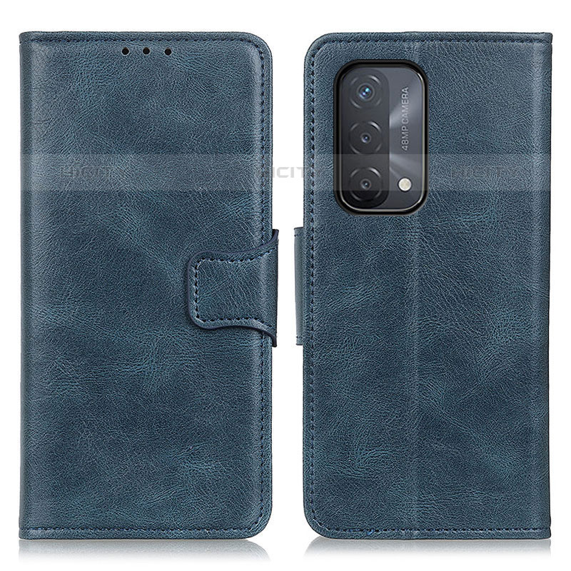 Coque Portefeuille Livre Cuir Etui Clapet M09L pour OnePlus Nord N200 5G Bleu Plus