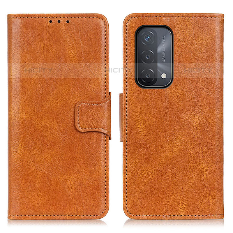 Coque Portefeuille Livre Cuir Etui Clapet M09L pour OnePlus Nord N200 5G Marron Plus