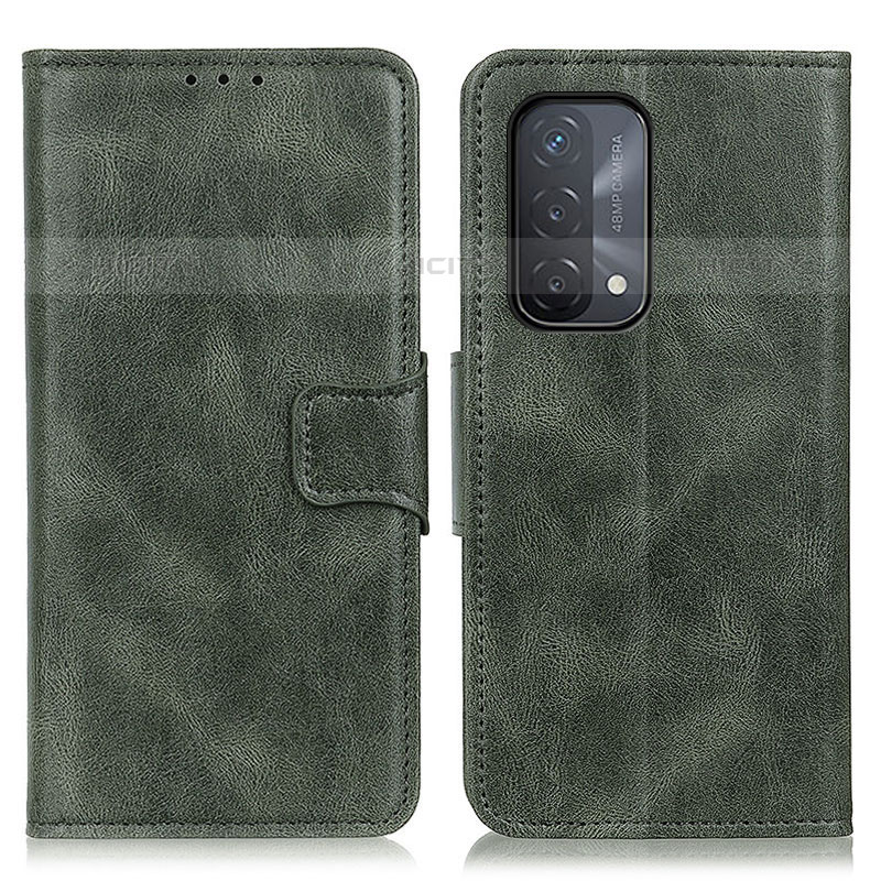 Coque Portefeuille Livre Cuir Etui Clapet M09L pour OnePlus Nord N200 5G Vert Plus