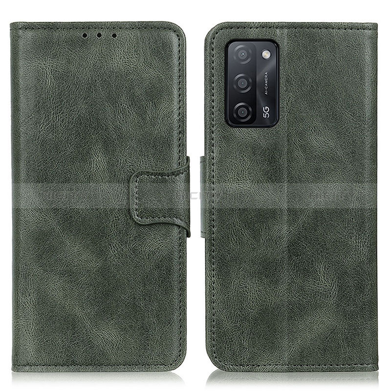 Coque Portefeuille Livre Cuir Etui Clapet M09L pour Oppo A56 5G Vert Plus