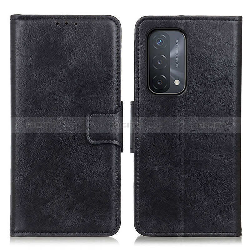 Coque Portefeuille Livre Cuir Etui Clapet M09L pour Oppo A74 5G Noir Plus