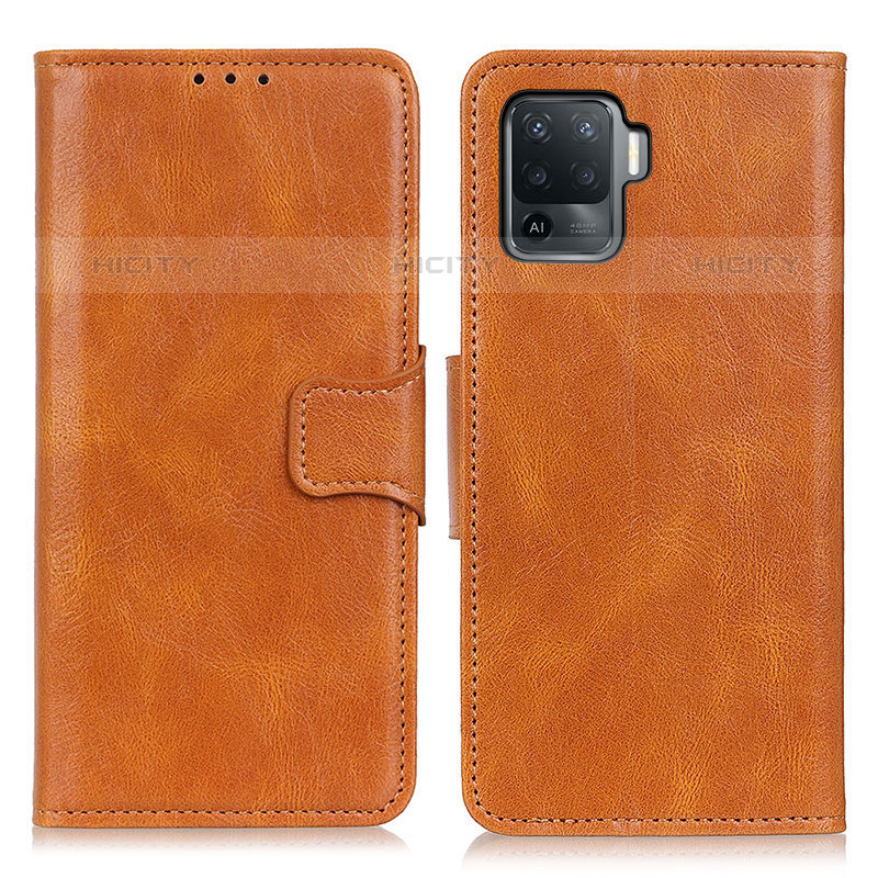 Coque Portefeuille Livre Cuir Etui Clapet M09L pour Oppo A94 4G Marron Plus