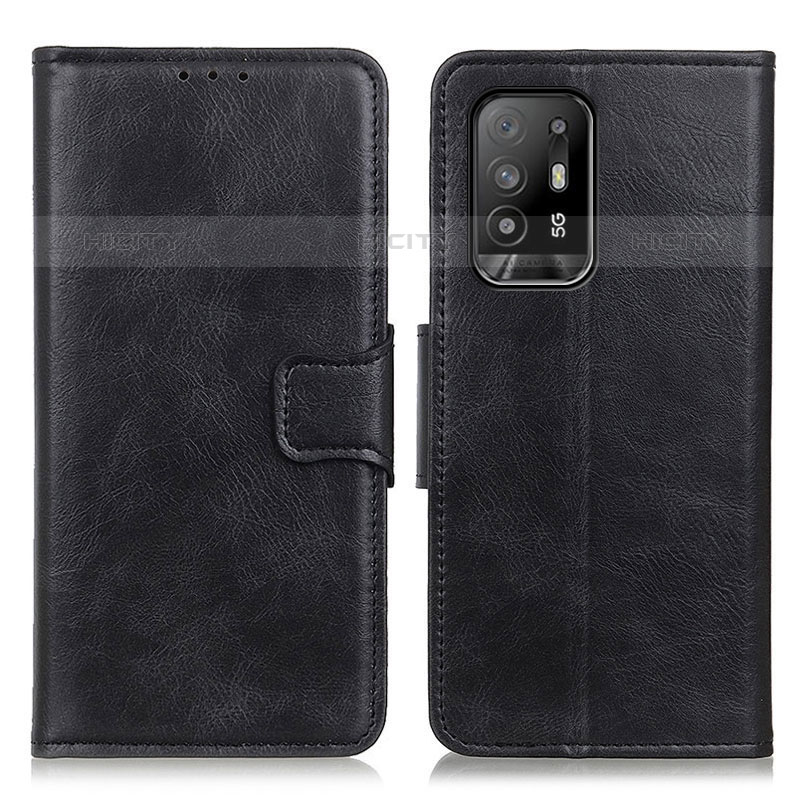 Coque Portefeuille Livre Cuir Etui Clapet M09L pour Oppo A95 5G Noir Plus