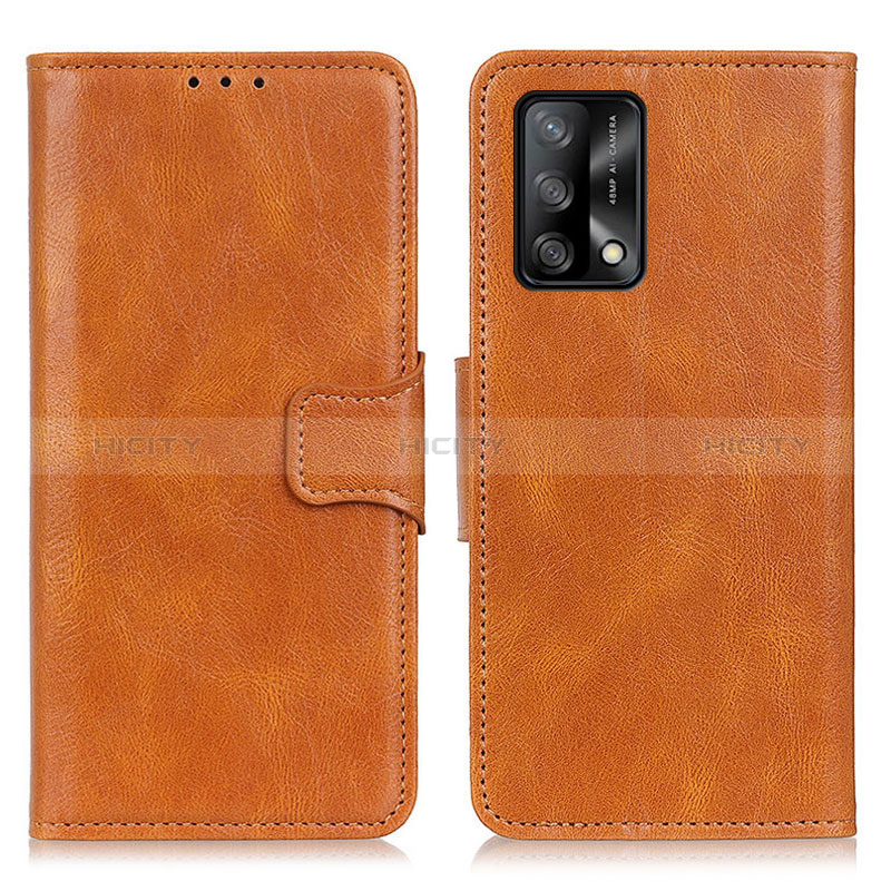 Coque Portefeuille Livre Cuir Etui Clapet M09L pour Oppo F19s Marron Plus