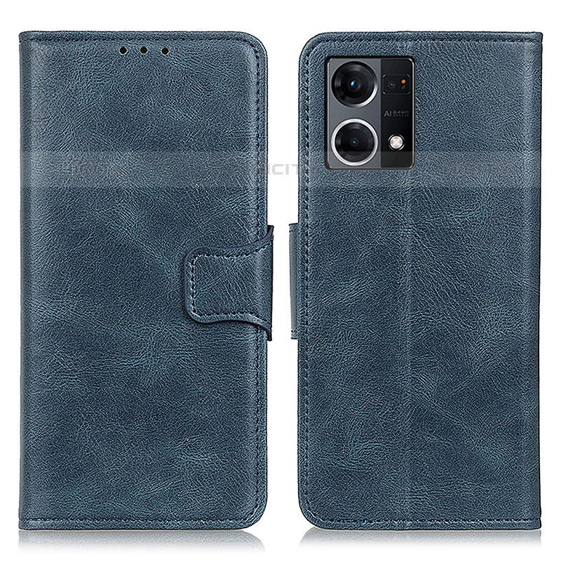 Coque Portefeuille Livre Cuir Etui Clapet M09L pour Oppo F21s Pro 4G Bleu Plus