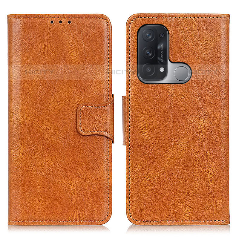 Coque Portefeuille Livre Cuir Etui Clapet M09L pour Oppo Reno5 A Marron Plus