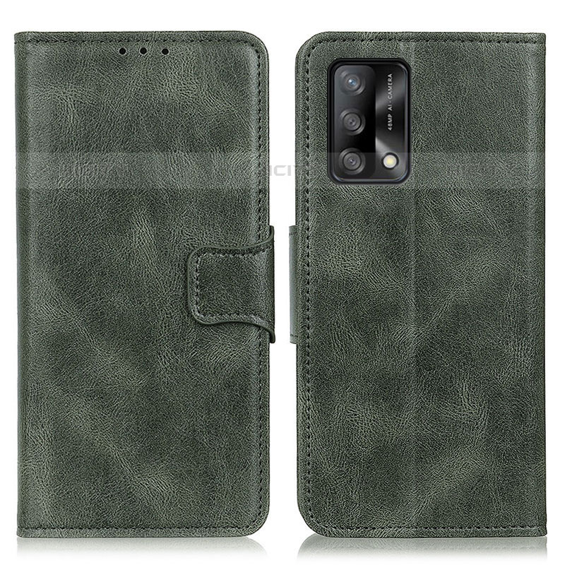 Coque Portefeuille Livre Cuir Etui Clapet M09L pour Oppo Reno6 Lite Vert Plus