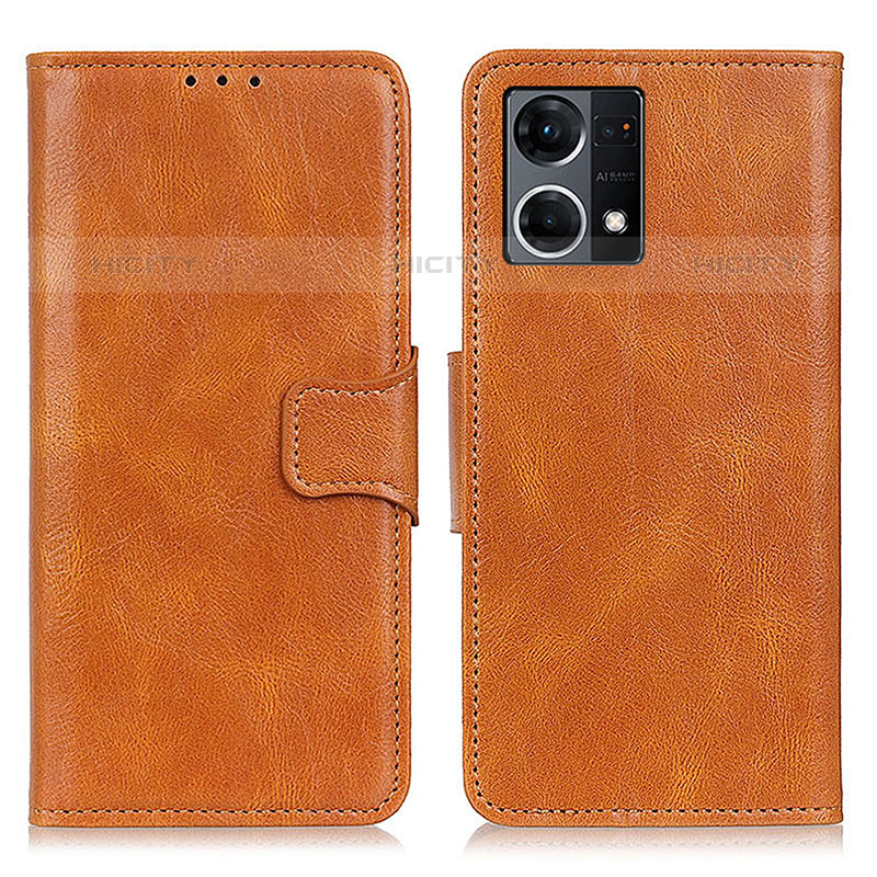 Coque Portefeuille Livre Cuir Etui Clapet M09L pour Oppo Reno7 4G Marron Plus