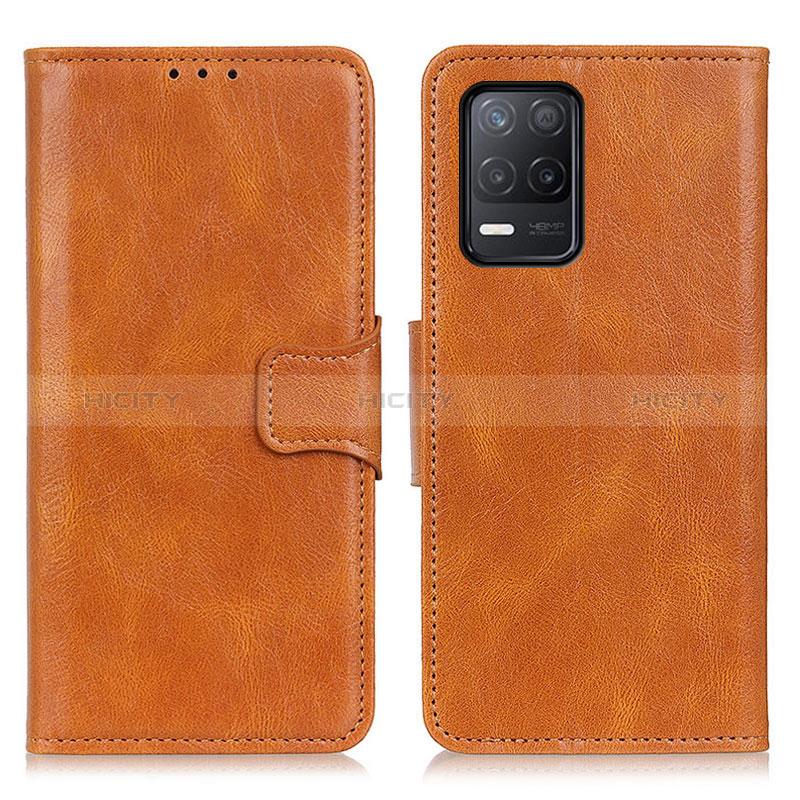 Coque Portefeuille Livre Cuir Etui Clapet M09L pour Realme 9 5G India Marron Plus