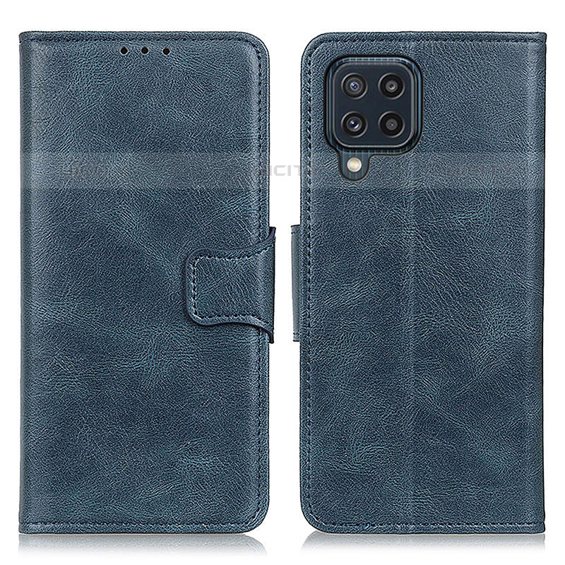 Coque Portefeuille Livre Cuir Etui Clapet M09L pour Samsung Galaxy M32 4G Bleu Plus