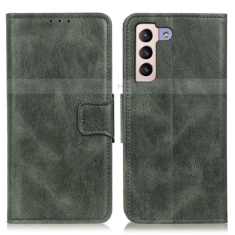 Coque Portefeuille Livre Cuir Etui Clapet M09L pour Samsung Galaxy S21 Plus 5G Vert Plus