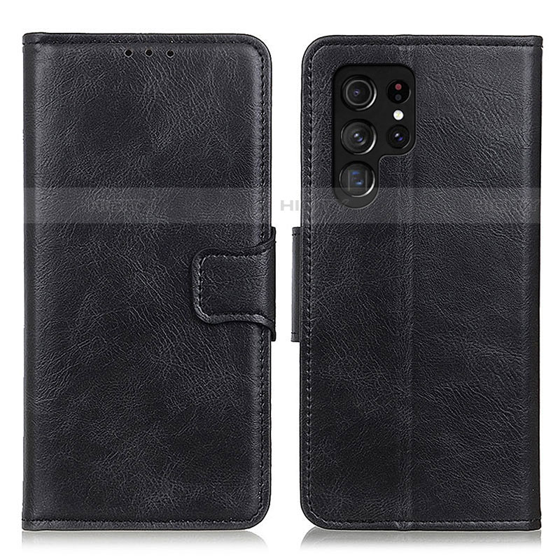 Coque Portefeuille Livre Cuir Etui Clapet M09L pour Samsung Galaxy S22 Ultra 5G Noir Plus