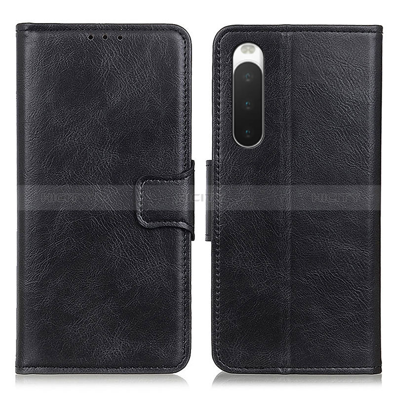 Coque Portefeuille Livre Cuir Etui Clapet M09L pour Sony Xperia 10 IV Noir Plus