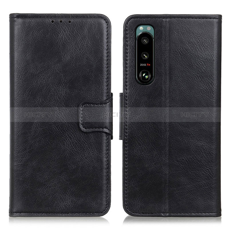 Coque Portefeuille Livre Cuir Etui Clapet M09L pour Sony Xperia 5 III SO-53B Noir Plus