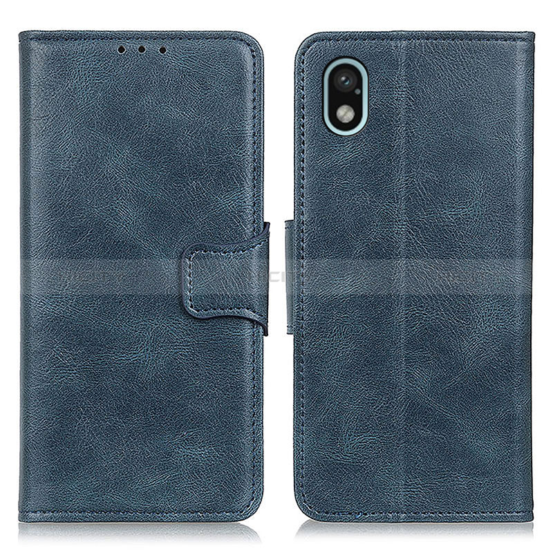 Coque Portefeuille Livre Cuir Etui Clapet M09L pour Sony Xperia Ace III Bleu Plus