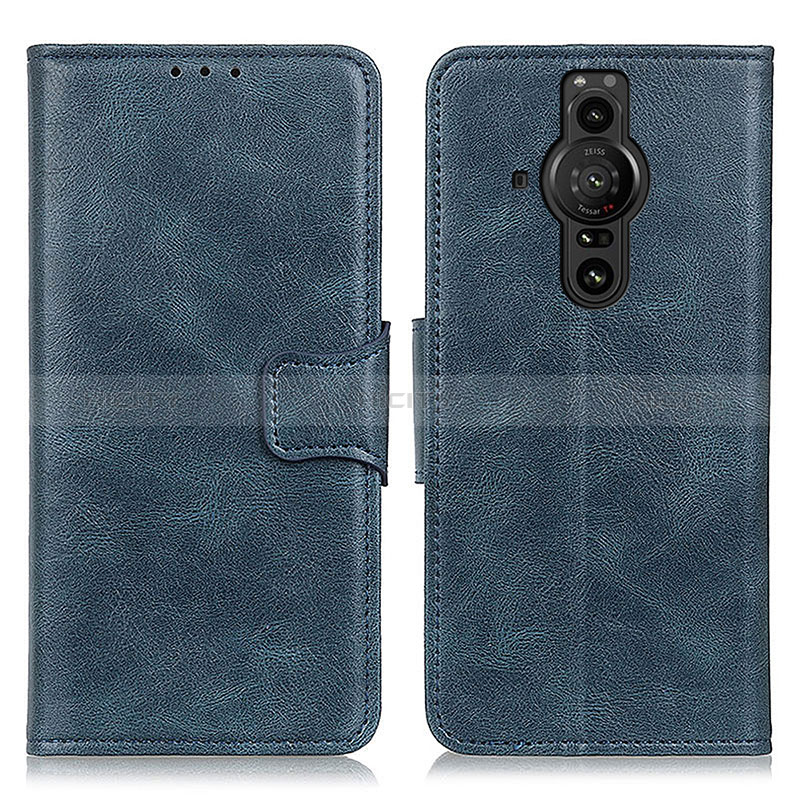 Coque Portefeuille Livre Cuir Etui Clapet M09L pour Sony Xperia PRO-I Bleu Plus