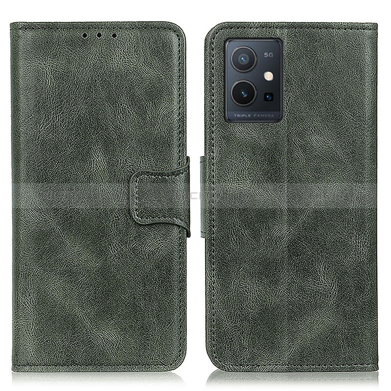 Coque Portefeuille Livre Cuir Etui Clapet M09L pour Vivo Y33e 5G Vert Plus