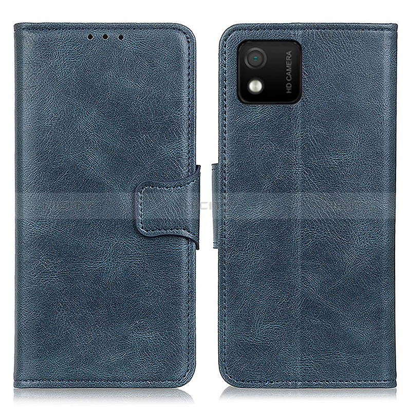 Coque Portefeuille Livre Cuir Etui Clapet M09L pour Wiko Y52 Bleu Plus