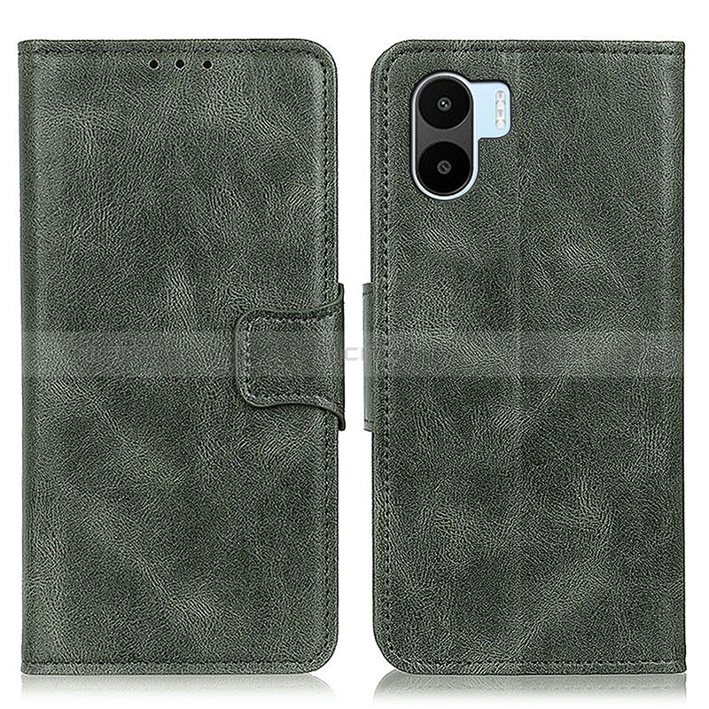 Coque Portefeuille Livre Cuir Etui Clapet M09L pour Xiaomi Poco C51 Vert Plus