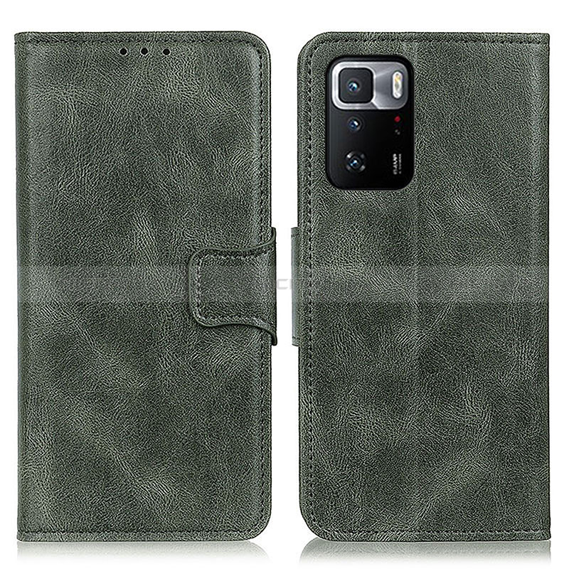 Coque Portefeuille Livre Cuir Etui Clapet M09L pour Xiaomi Poco X3 GT 5G Vert Plus