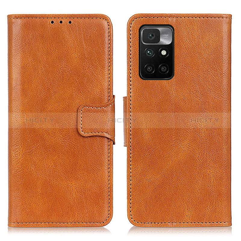 Coque Portefeuille Livre Cuir Etui Clapet M09L pour Xiaomi Redmi 10 (2022) Marron Plus