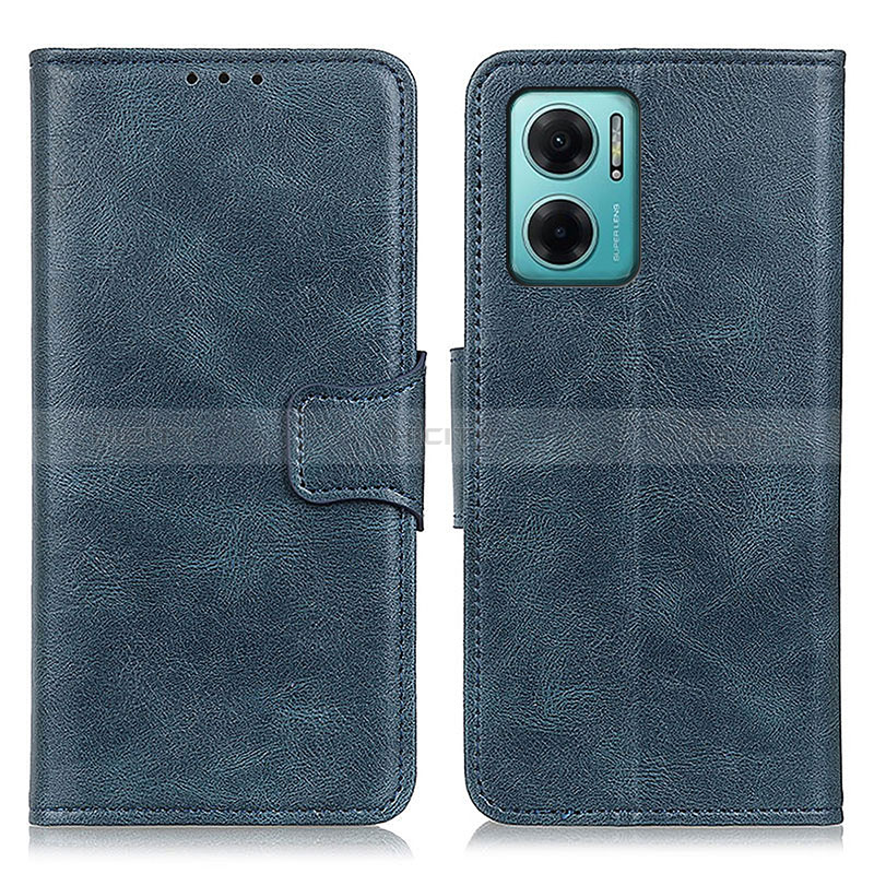 Coque Portefeuille Livre Cuir Etui Clapet M09L pour Xiaomi Redmi 11 Prime 5G Bleu Plus