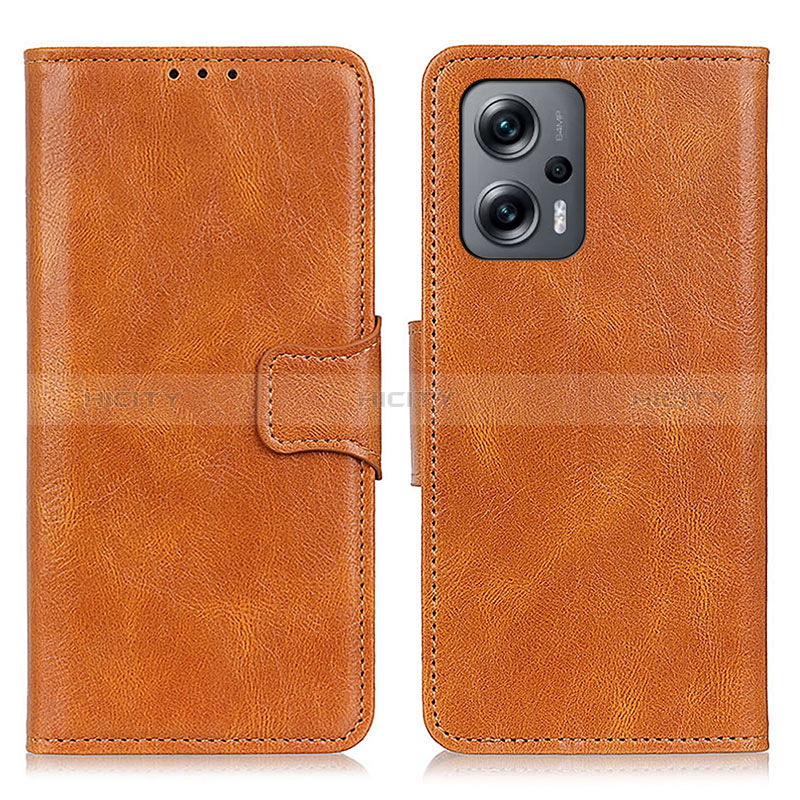 Coque Portefeuille Livre Cuir Etui Clapet M09L pour Xiaomi Redmi K50i 5G Marron Plus