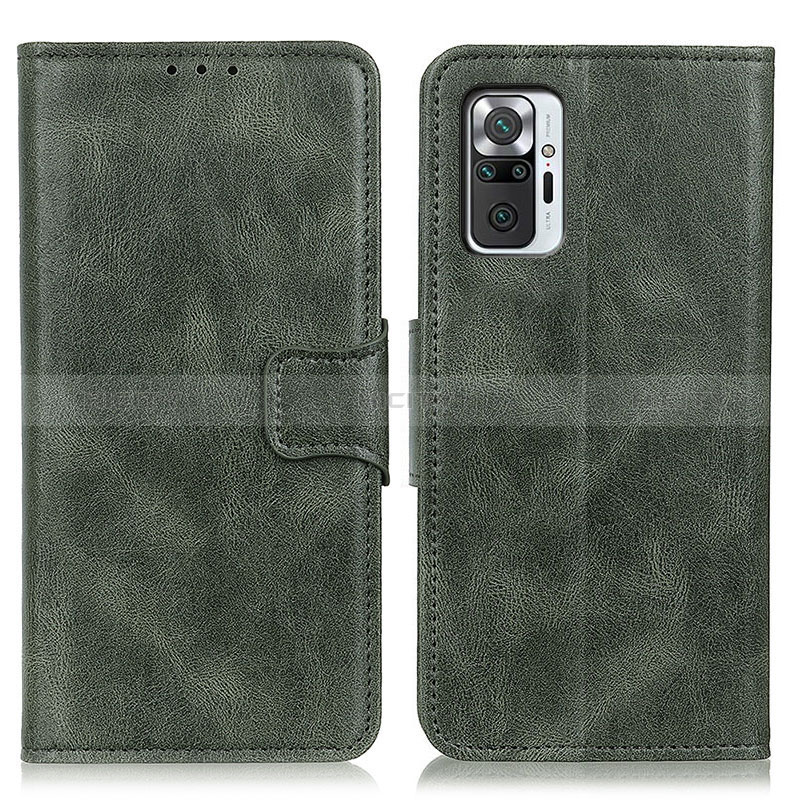 Coque Portefeuille Livre Cuir Etui Clapet M09L pour Xiaomi Redmi Note 10 Pro 4G Vert Plus