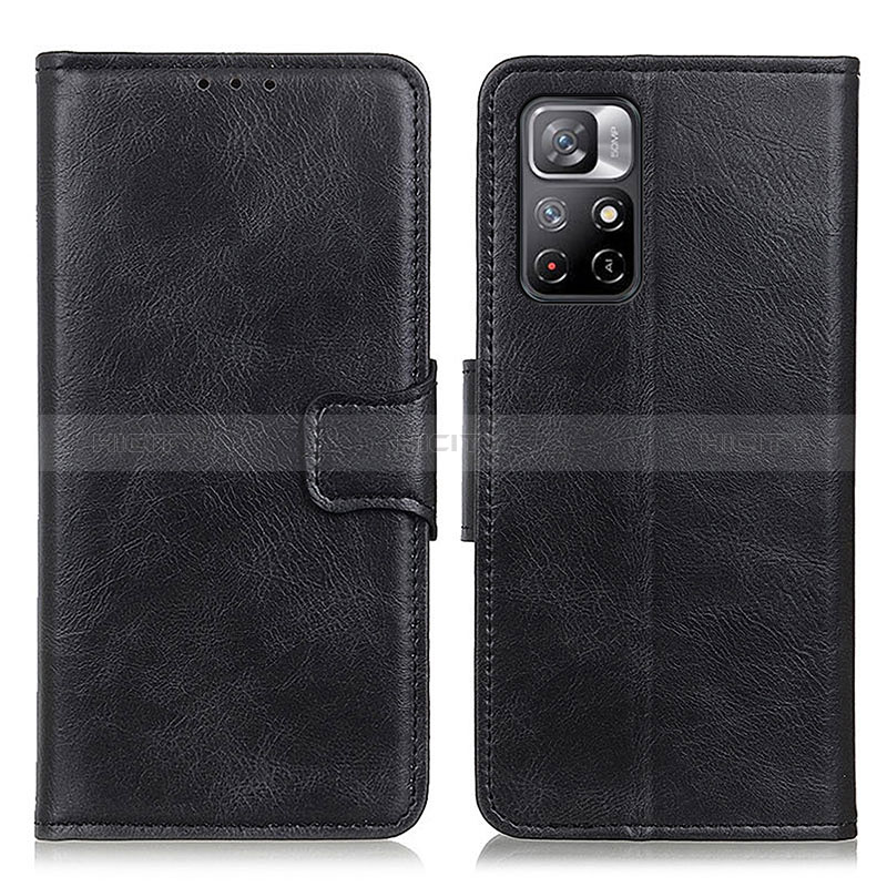 Coque Portefeuille Livre Cuir Etui Clapet M09L pour Xiaomi Redmi Note 11 5G Noir Plus