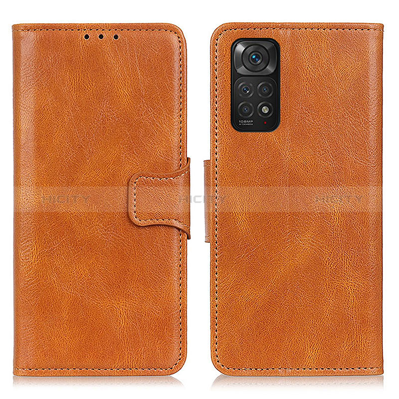 Coque Portefeuille Livre Cuir Etui Clapet M09L pour Xiaomi Redmi Note 11S 4G Marron Plus