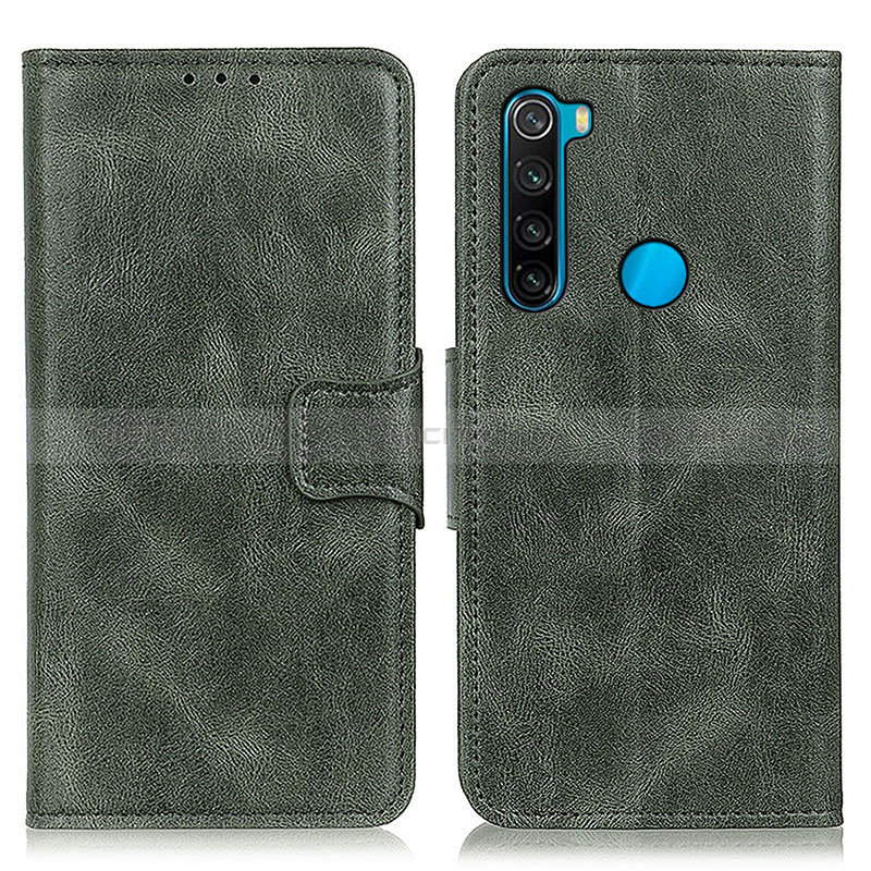 Coque Portefeuille Livre Cuir Etui Clapet M09L pour Xiaomi Redmi Note 8 (2021) Vert Plus